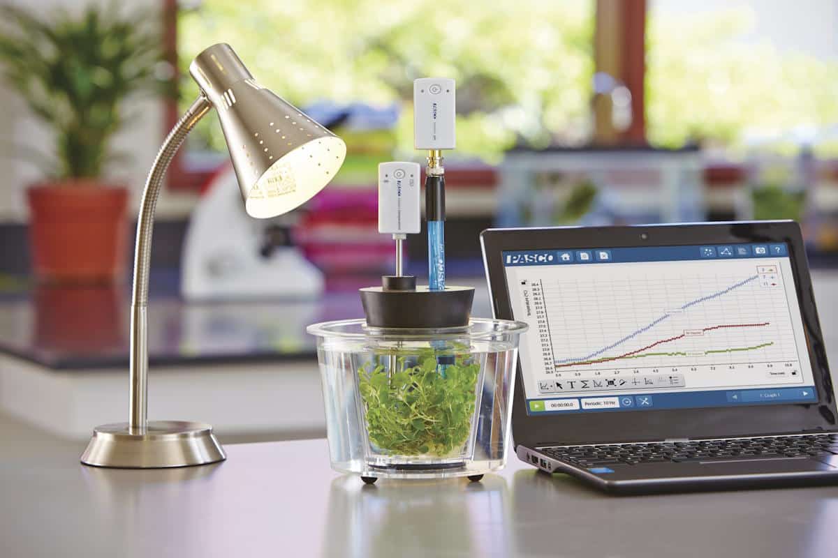 Pasco fotosyntese dataopsamling