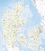 Kort over Danmark til Whiteboard