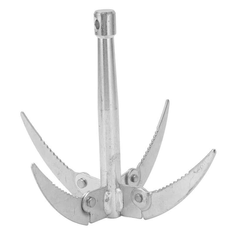 En Kasterive til vandplanter er et metalredskab med tre knive.