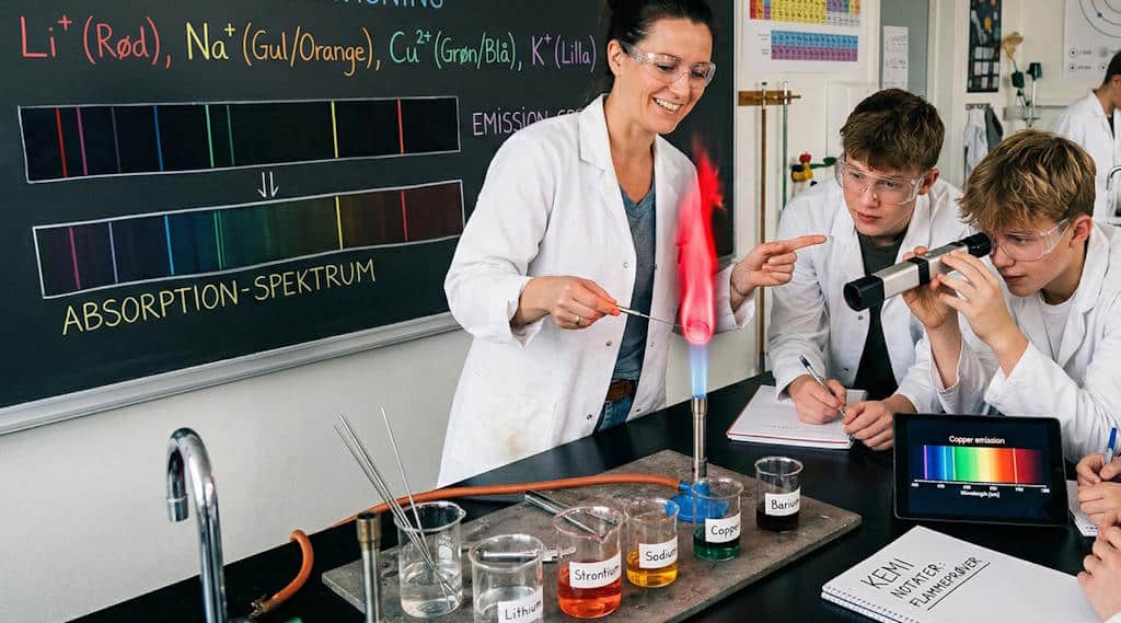 flammefarver-spektrallinjer - LabDidakt.dk Flammefarver: teori, forsøgsvejledning og spektralanalyse